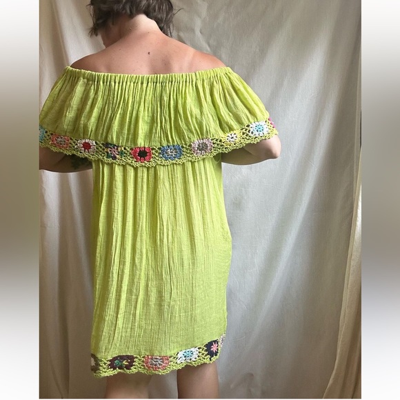 Vintage Cotton Dress with Hand Embroidered Details - Picture 2 of 5